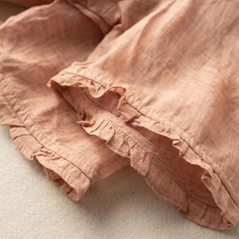 Nadia Lightweight Linen Button Blouse