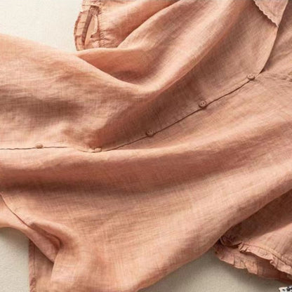 Nadia Lightweight Linen Button Blouse