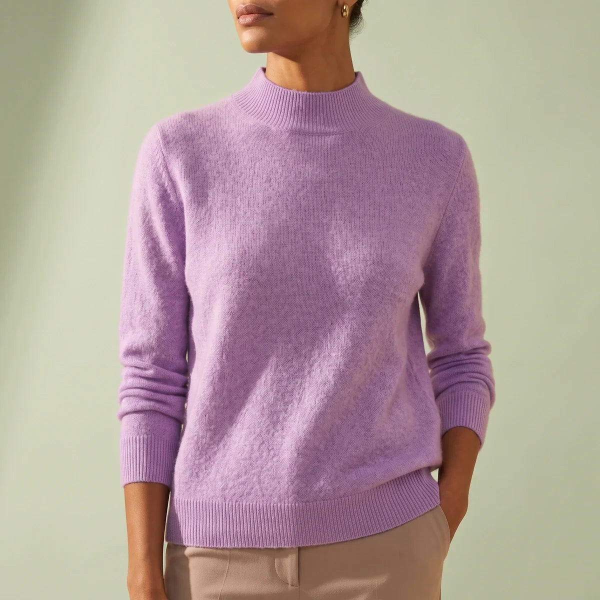 Clara Soft High-Collar Sweater