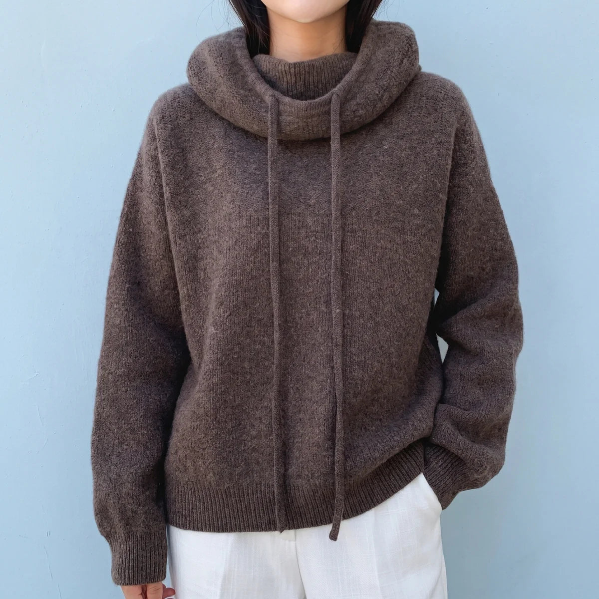 Maren Oversized Hooded Wool Knit