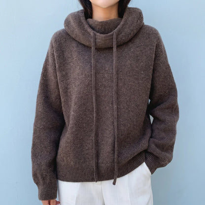 Maren Oversized Hooded Wool Knit