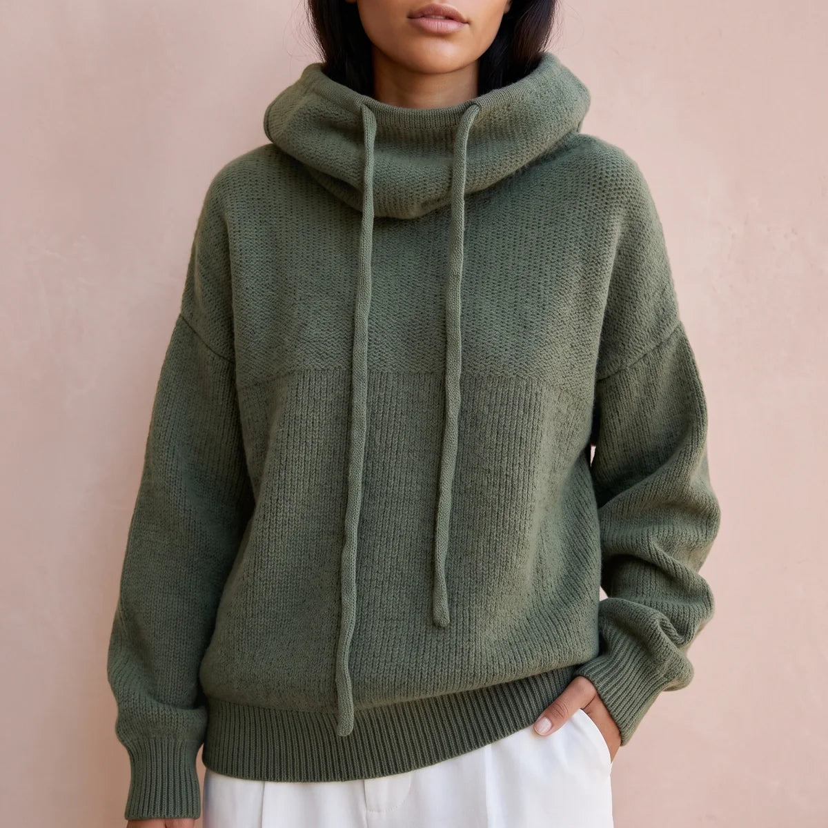 Maren Oversized Hooded Wool Knit
