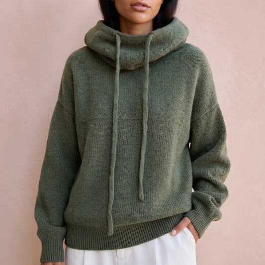 Maren Oversized Hooded Wool Knit