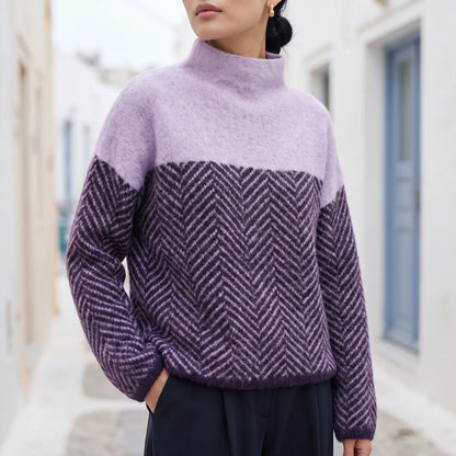 Rowan Textured High-Neck Sweater